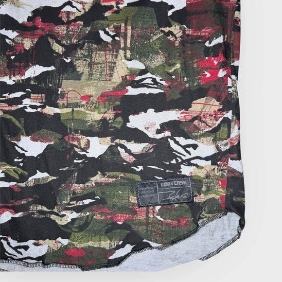 Converse x Futura Placeholder 1 Tee Small Black Camo Raglan SleeveStreetwear - Picture 4 of 5